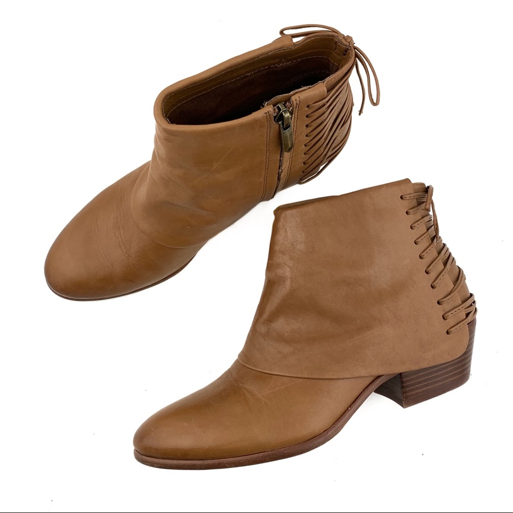Sam Edelman Princeton Leather Zip Up Ankle Boots